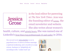 Tablet Screenshot of jessicagrose.com